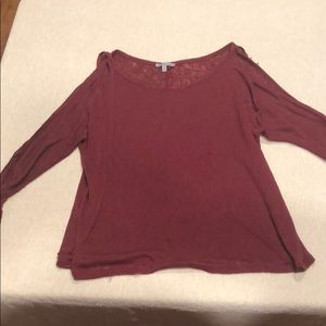 Charlotte Russe top with cutout sleeves - Medium